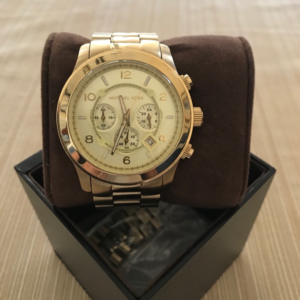 Michael Kors Oversized Gold-Tone Watch